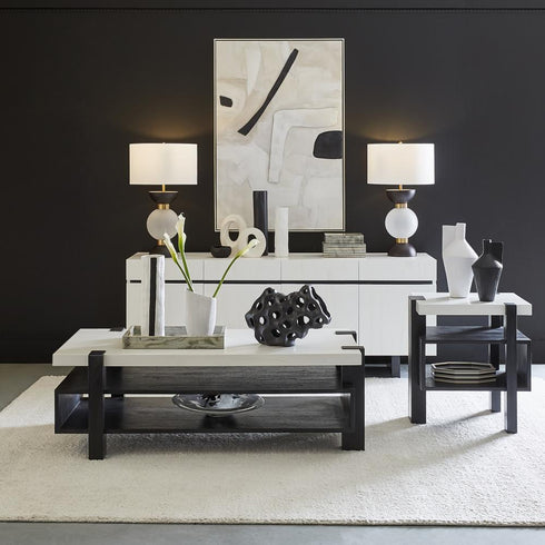 Elk Gisli BOWL TRAY in Black Finish Model: S0047-8073