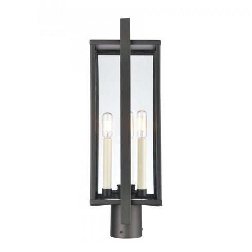 Elk Gladwyn 21.5 Inch High 3 Light Outdoor Post Light Matte Black Model: 90005/3