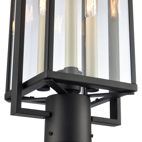 Elk Gladwyn 21.5 Inch High 3 Light Outdoor Post Light Matte Black Model: 90005/3