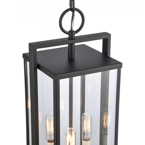 Elk Gladwyn 22.75 Inch High 3 Light Outdoor Hanging Light Matte Black Model: 90004/3