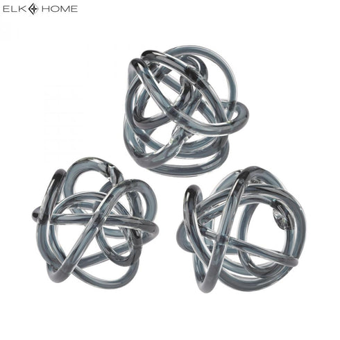 Elk Glass Knot ORNAMENTAL ACCESSORY in Gray Finish Model: 154-019/S3
