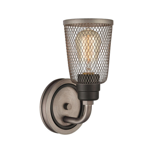 Elk Glencoe VANITY LIGHT in Weathered Zinc Oil Rubbed Bronze Oil Rubbed Bronze Finish Model: 15651/1