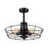 Elk Glendora SEMI FLUSH MOUNT in Wrought Iron Black Finish Model: 14259/5