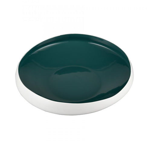 Elk Greer Bowl Low White and Turquoise Glazed (2 pack) (2 pack) in Matte White Finish Model: H0017-9744