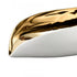 Elk Greer Vessel White and Gold Glazed (2 pack) (2 pack) in Matte White Finish Model: H0017-9756