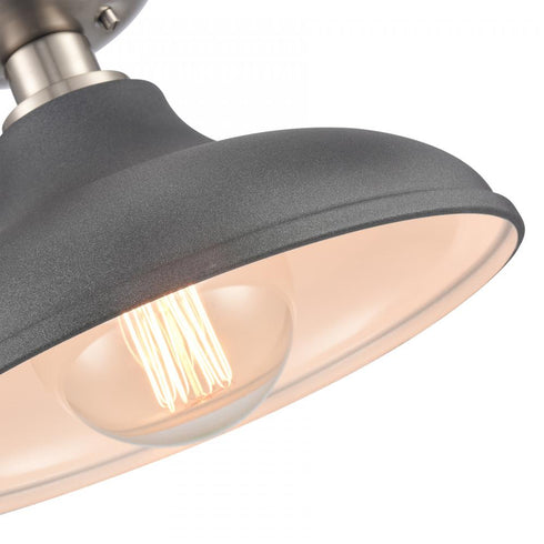 Elk Grenville 13 Inch Wide 1 Light Semi Flush Mount Brushed Nickel Model: 89254/1