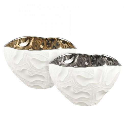 Elk Halford BOWL TRAY (2 pack) (2 pack) in Matte White Finish Model: H0017-9143