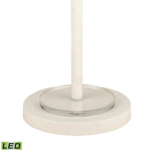 Elk Hammered Home 67 Inch High 1 Light Floor Lamp Matte White Includes LED Bulb in Dry White Finish Model: D4698-LED