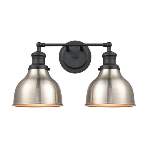 Elk Haralson VANITY LIGHT in Charcoal Finish Model: 47631/2