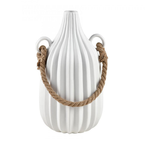 Elk Harding VASE JAR BOTTLE in Matte White Finish Model: H0017-9139