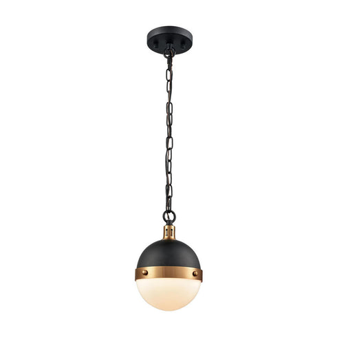 Elk Harmelin MINI PENDANT in Matte Black Finish Model: 14474/1