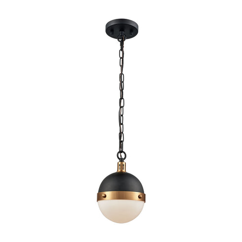 Elk Harmelin MINI PENDANT in Matte Black Finish Model: 14474/1