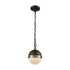 Elk Harmelin MINI PENDANT in Matte Black Finish Model: 14474/1