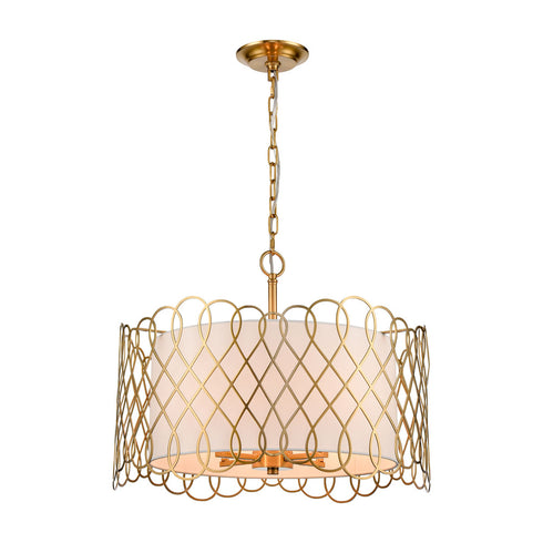 Elk Harp Lane PENDANT in Satin Brass Finish Model: H018-7251