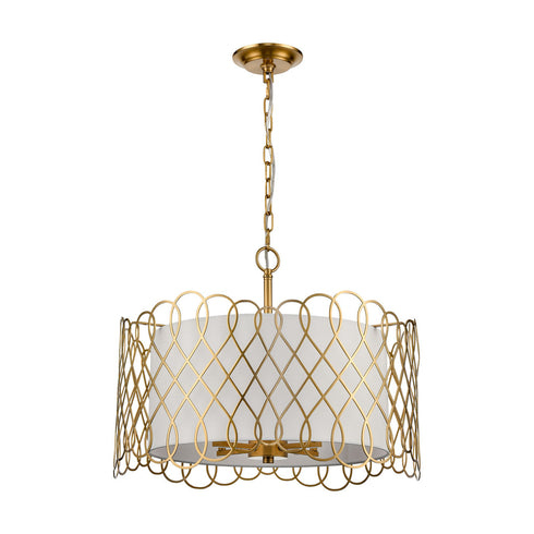 Elk Harp Lane PENDANT in Satin Brass Finish Model: H018-7251
