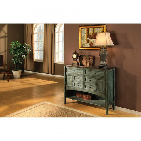 Elk Hartford CABINET CREDENZA in Aged Blue Finish Model: 12038