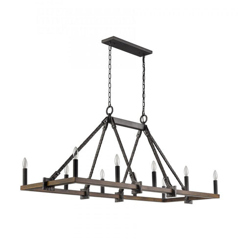 Elk Harwell 56'' Wide 10 Light Linear Chandelier Model: 82289/10