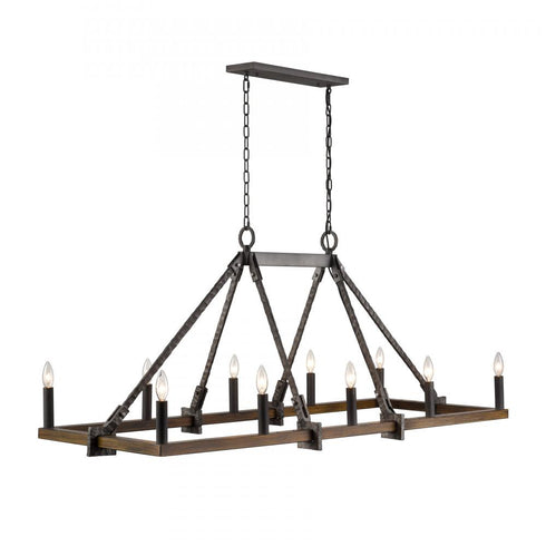Elk Harwell 56'' Wide 10 Light Linear Chandelier Model: 82289/10