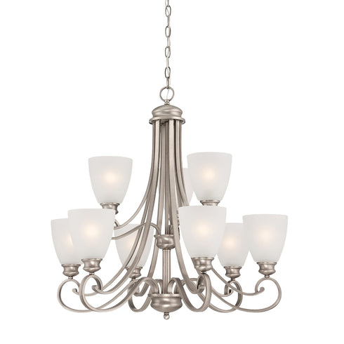 Elk Haven 9 Light CHANDELIER in Satin Pewter Finish Model: TK0018741