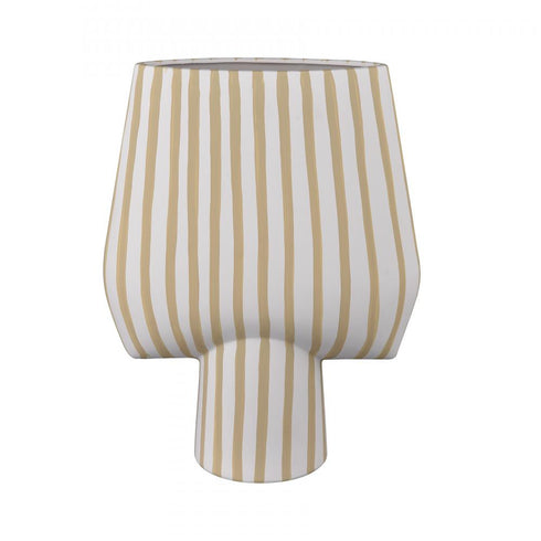 Elk Hawking Striped Vase Extra Large in White Finish Model: H0017-10638