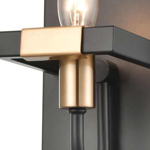 Elk Heathrow VANITY LIGHT in Matte Black Finish Model: 15451/1