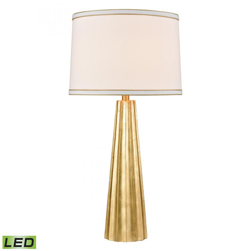 Elk Hightower 31 Inch High 1 Light Table Lamp in Gold Leaf Includes LED Bulb Model: 77107-LED