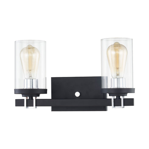 Elk Holdfast VANITY LIGHT in Charcoal Finish Model: 47581/2