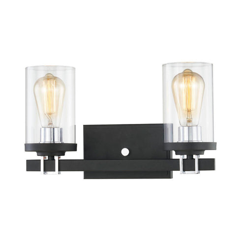 Elk Holdfast VANITY LIGHT in Charcoal Finish Model: 47581/2