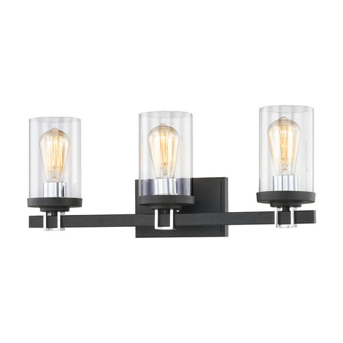 Elk Holdfast VANITY LIGHT in Charcoal Finish Model: 47582/3