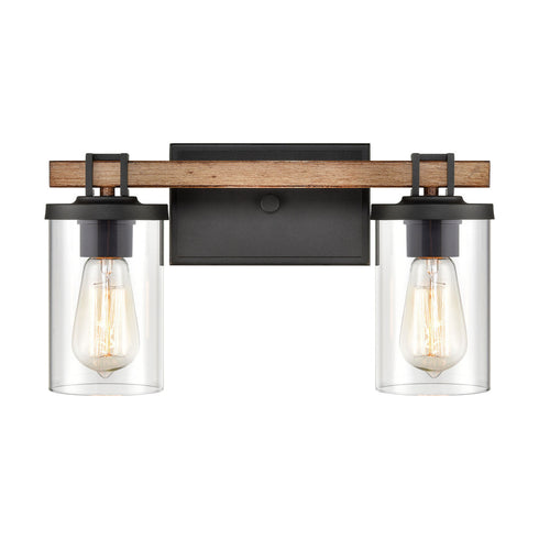 Elk Holdfast VANITY LIGHT in Charcoal Finish Model: 47591/2