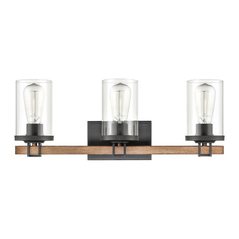 Elk Holdfast VANITY LIGHT in Charcoal Finish Model: 47592/3