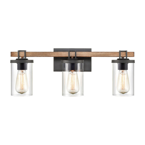 Elk Holdfast VANITY LIGHT in Charcoal Finish Model: 47592/3