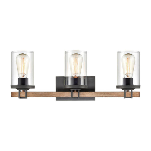 Elk Holdfast VANITY LIGHT in Charcoal Finish Model: 47592/3