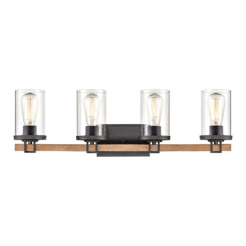 Elk Holdfast VANITY LIGHT in Charcoal Finish Model: 47593/4