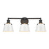 Elk Holgate VANITY LIGHT in Charcoal Finish Model: 47462/3