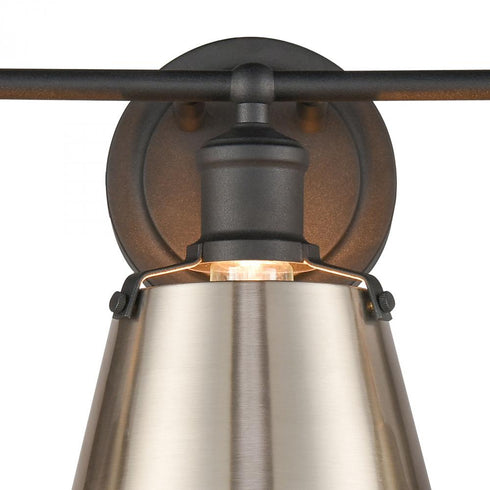 Elk Holgate VANITY LIGHT in Charcoal Finish Model: 47682/3