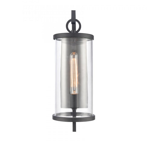 Elk Hopkins 18 Inch High 1 Light Outdoor Sconce Charcoal Black Model: 89491/1