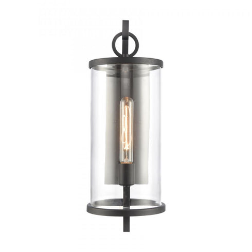Elk Hopkins 20.25 Inch High 1 Light Outdoor Sconce Charcoal Black Model: 89492/1