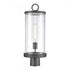 Elk Hopkins 20.75 Inch High 1 Light Outdoor Post Light Charcoal Black Model: 89496/1