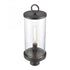 Elk Hopkins 20.75 Inch High 1 Light Outdoor Post Light Charcoal Black Model: 89496/1
