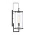 Elk Hopkins 24 Inch High 1 Light Outdoor Sconce Charcoal Black Model: 89493/1