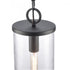 Elk Hopkins 7.25 Inch Wide 1 Light Outdoor Hanging Light Charcoal Black Model: 89495/1