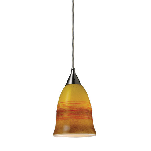 Elk Horizon 1 Light MINI PENDANT in Satin Nickel Finish Model: 10218/1ERH