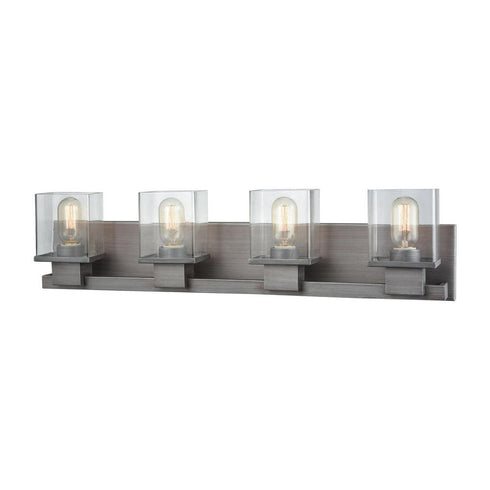 Elk Hotelier VANITY LIGHT in Weathered Zinc Finish Model: 11943/4