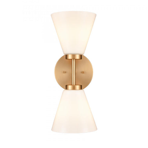 Elk Houghton 15 Inch High 2 Light Vanity Light in Brushed Gold Model: EC89272/2