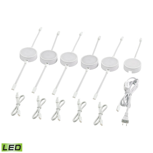 Elk Housings 6 Light UNDER CABINET UTILITY in White Finish Model: MLE316-5-30K