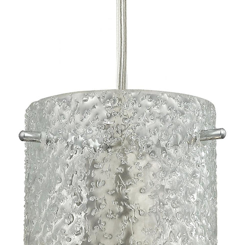 Elk Ice Fragments MINI PENDANT in Satin Nickel Finish Model: 10242/1CL