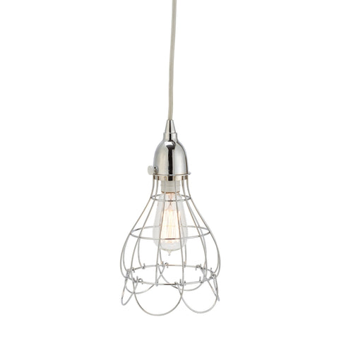 Elk in Silver Wire Rose Pendant Light Model: 225041