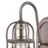 Elk Industrial Cage VANITY LIGHT in Weathered Zinc Polished Nickel Polished Nickel Finish Model: 55061/1