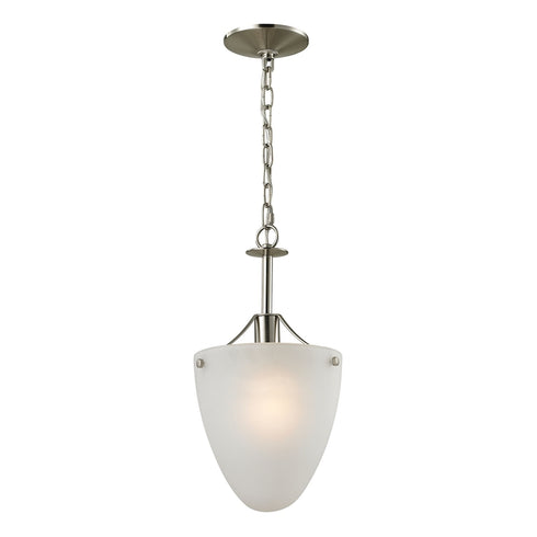 Elk Jackson 1 Light SEMI FLUSH MOUNT in Brushed Nickel Finish Model: 1301CS/20